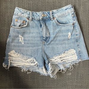 TOPSHOP Moto Mom Shorts